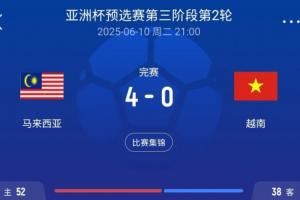 越南干的?马来西亚归化4-0暴揍越南,第2天FIFA收到投诉最终重罚